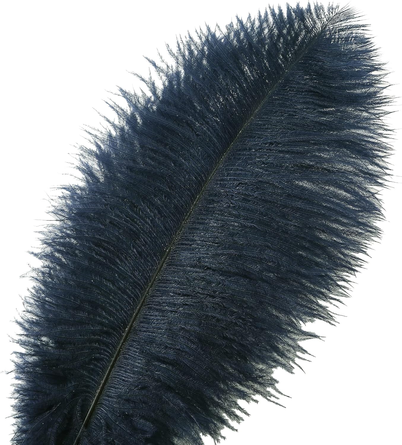 Ballinger Navy Blue Ostrich Feathers Plumes - 24pcs 8-10inch Craft Feathers for Wedding Party Centerpieces Halloween Decorations