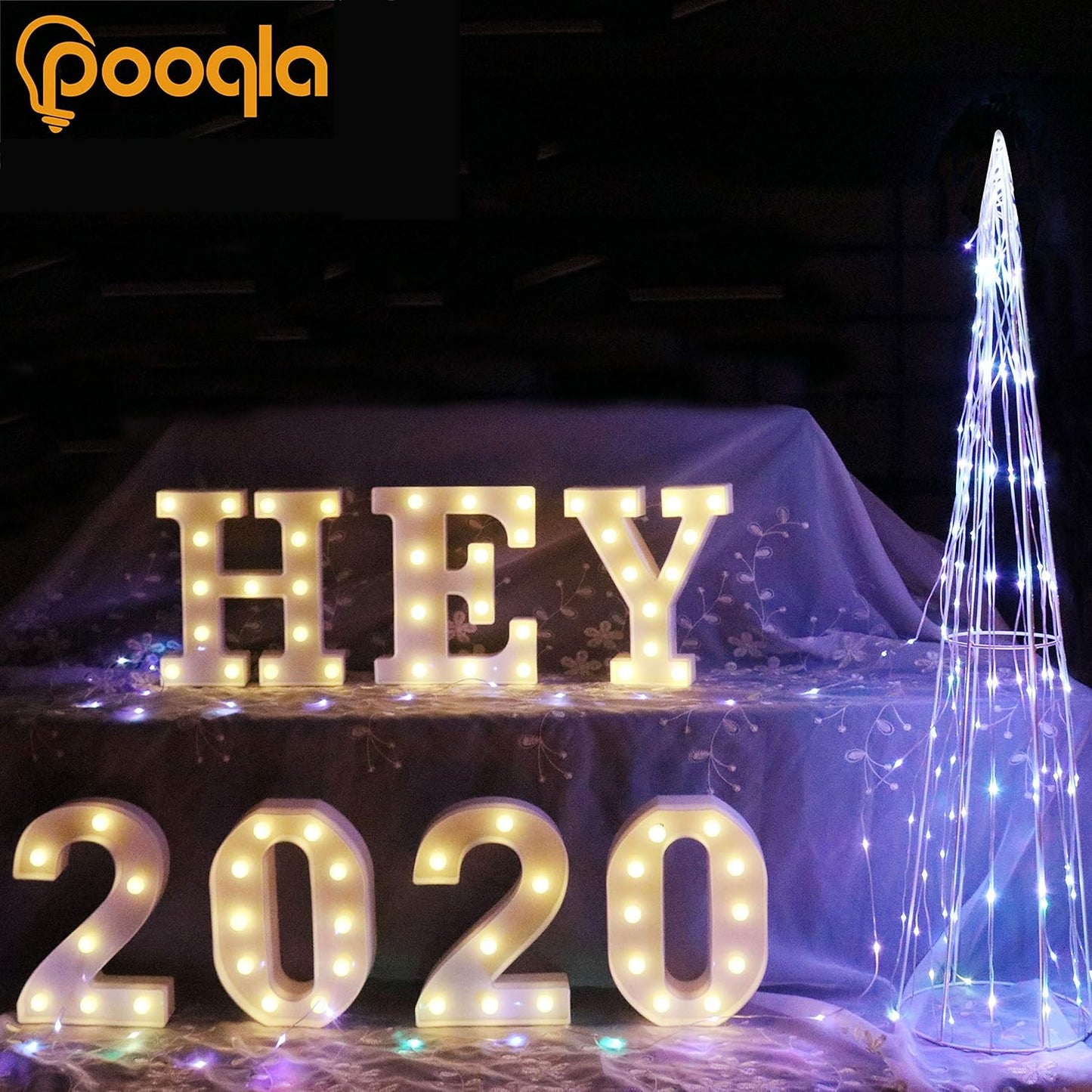 Pooqla LED Marquee Letter Lights Sign, Light Up Alphabet Letter for Home Party Wedding Decoration Z