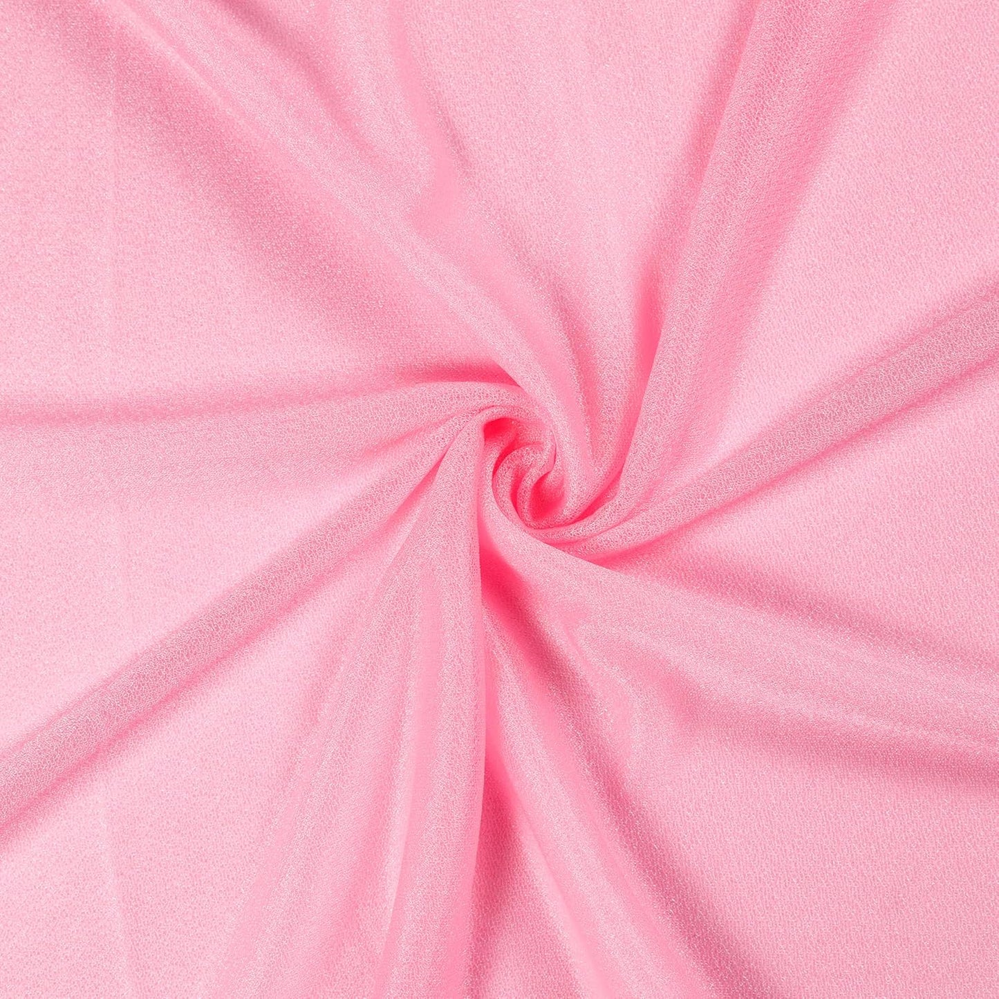 VDS Pack of 1 Panel (30 Inch X 100 Feet) Wedding Arch Draping Fabric Sheer Chiffon Fabric Drapery for Wedding Ceremony Reception Swag Backdrop Canopy Chuppah ARBO Altars Decoration (Coral)