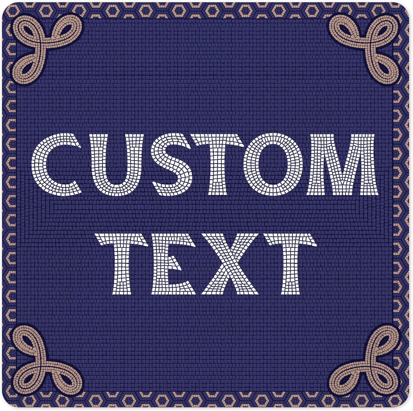 Custom Sign, Custom Street Sign, 11 Font Colors, 13 Font Styles, 4 Hole Options, 22 Sizes, 18x18 Inches, Rust Free DiBound, Fade Resistant, Made in USA by My Sign Center (Fauxsaic 1)