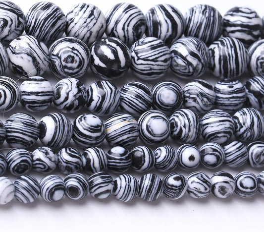 Black Peacock Turquoise Stone Beads Gemstone Round Crystal Energy Jade Beads Stone Beads for Jewelry Making DIY Bracelet Necklace Jewelry Making 1 Strand 15.5inch 35PCS 10MM