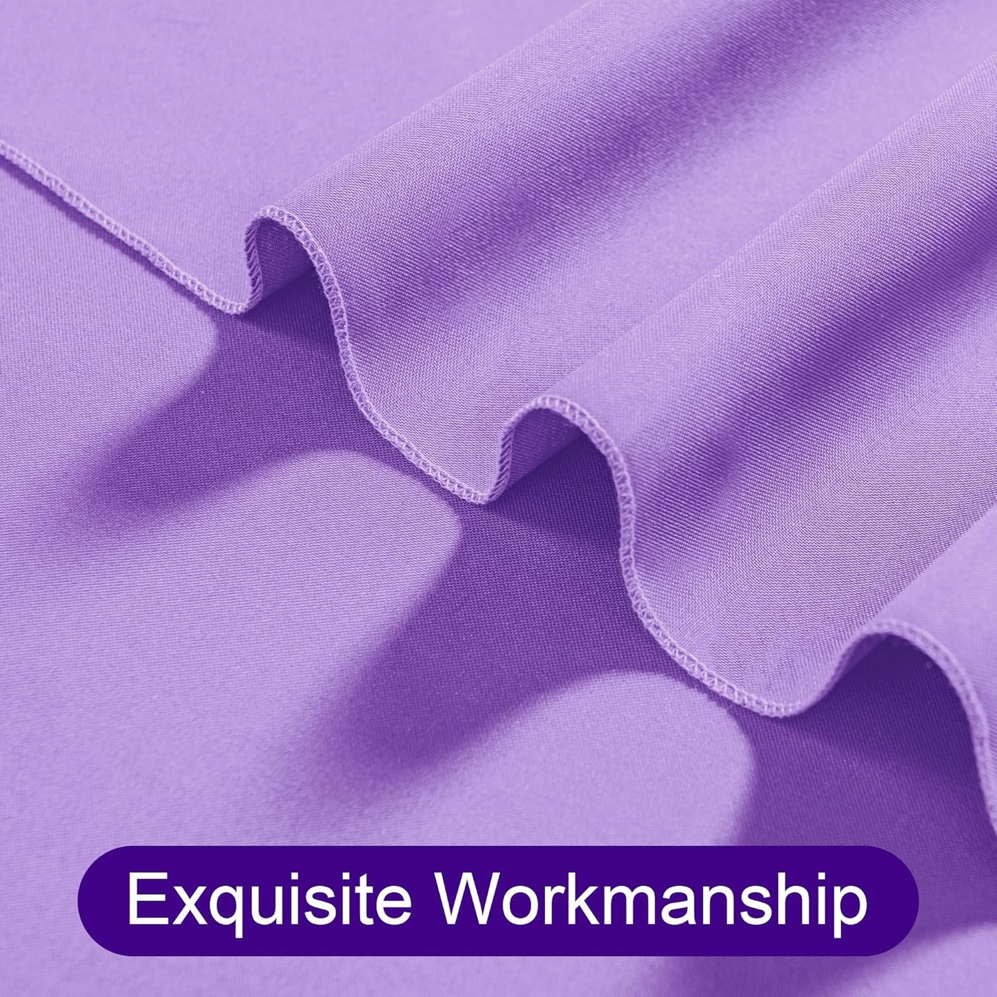 DWCN 10x8 FT Lavender Backdrop Curtains for Parties, Photography Backdrop Drapes with Rod Pockets for Wedding Decorations Stage Birthday Family Gatherings, 2 Panels 5ft x 8ft