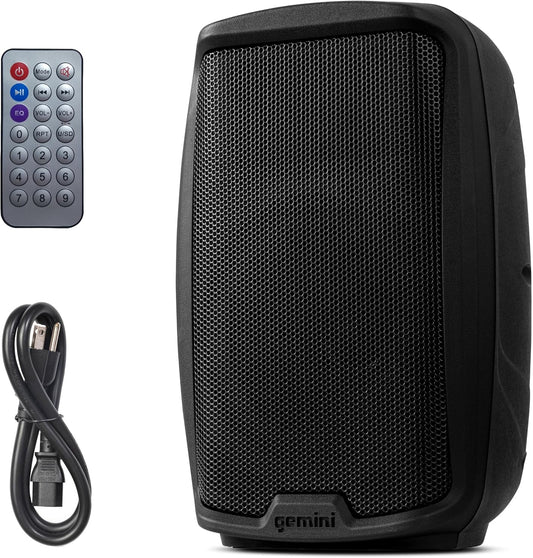 Gemini 12” 1500W Bluetooth PA Speaker with TWS Link, USB/SD/FM, Mic & Guitar Inputs, XLR/RCA/AUX, EQ Control, Portable DJ Audio System for Events, Gigs & Performances (AS-2112BT)