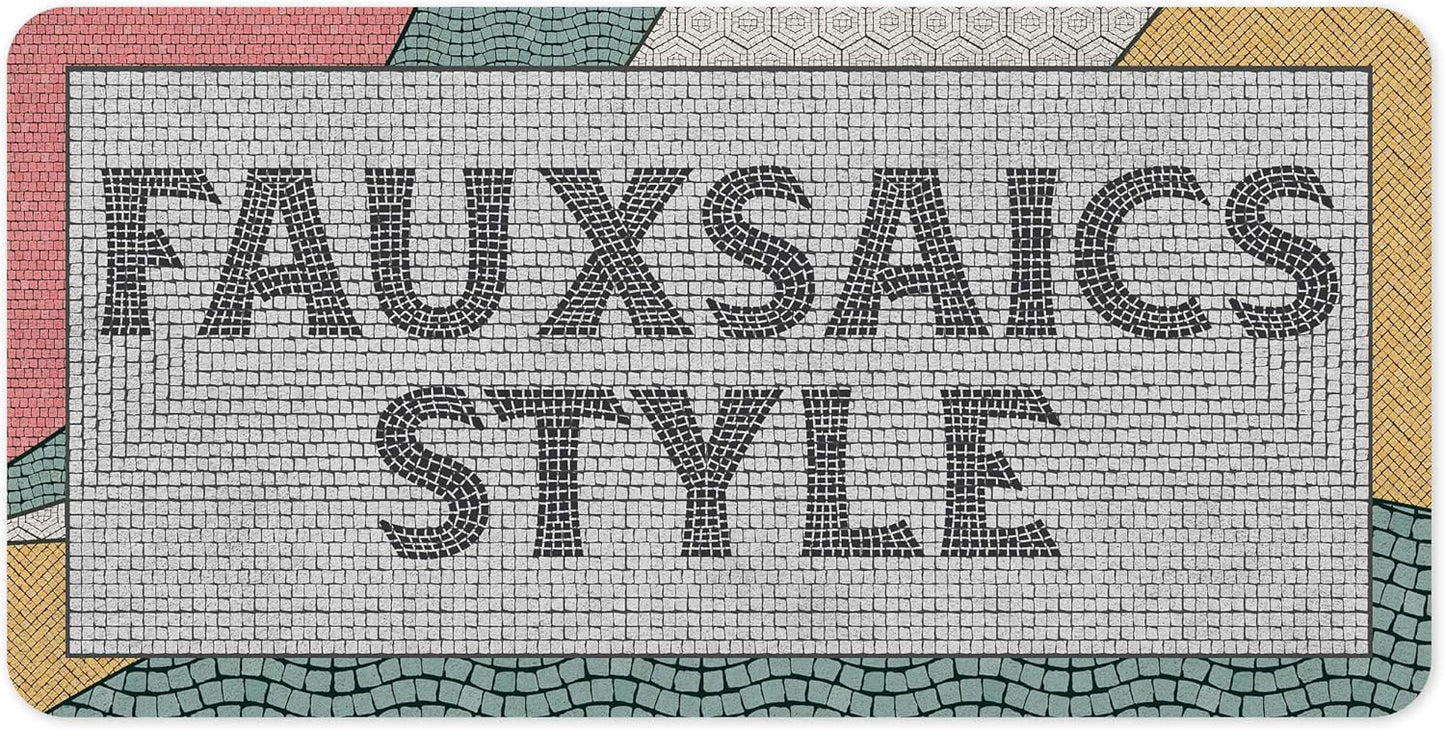 Custom Sign, Custom Street Sign, 11 Font Colors, 13 Font Styles, 4 Hole Options, 22 Sizes, 6x12 Inches, Rust Free DiBound, Fade Resistant, Made in USA by My Sign Center (Fauxsaic 2)