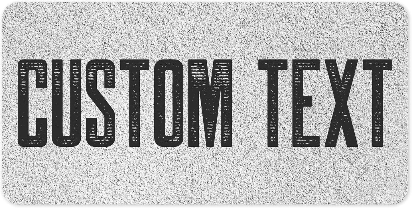 Custom Sign, Custom Street Sign, 11 Font Colors, 13 Font Styles, 4 Hole Options, 22 Sizes, 6x12 Inches, Rust Free DiBound, Fade Resistant, Made in USA by My Sign Center (Concrete)