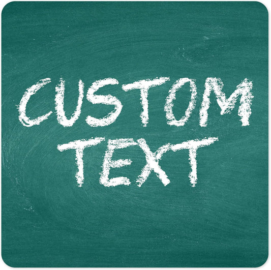 Custom Sign, Custom Street Sign, 11 Font Colors, 13 Font Styles, 4 Hole Options, 22 Sizes, 24x24 Inches, Rust Free DiBound, Fade Resistant, Made in USA by My Sign Center (Chalkboard Green)