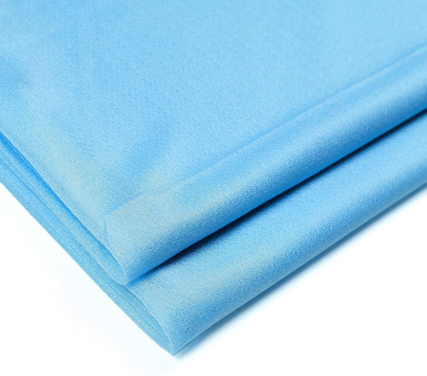 VDS Pack of 2 Panel (30 Inch X 50 Feet) Wedding Arch Draping Fabric Sheer Chiffon Fabric Drapery for Wedding Ceremony Reception Swag Backdrop Canopy Chuppah ARBO Altars Decoration (Turquoise)