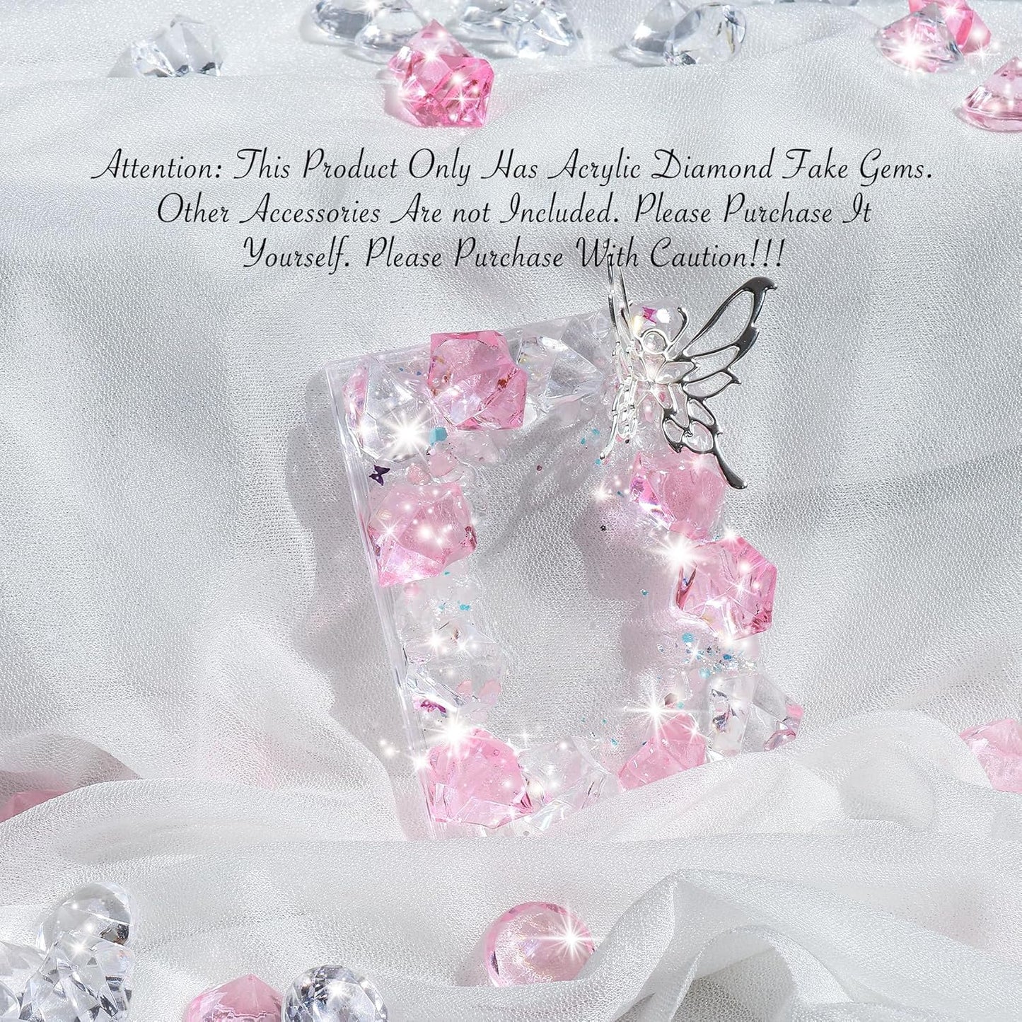 Acrylic Diamond Fake Gems Vase Filler, Babenest 240pcs 3/4 Inch Faux Diamonds Crystals Jewels for Table Scatters Wedding Party Event Arts & Crafts Birthday Decoration (240, Pink/Clear)