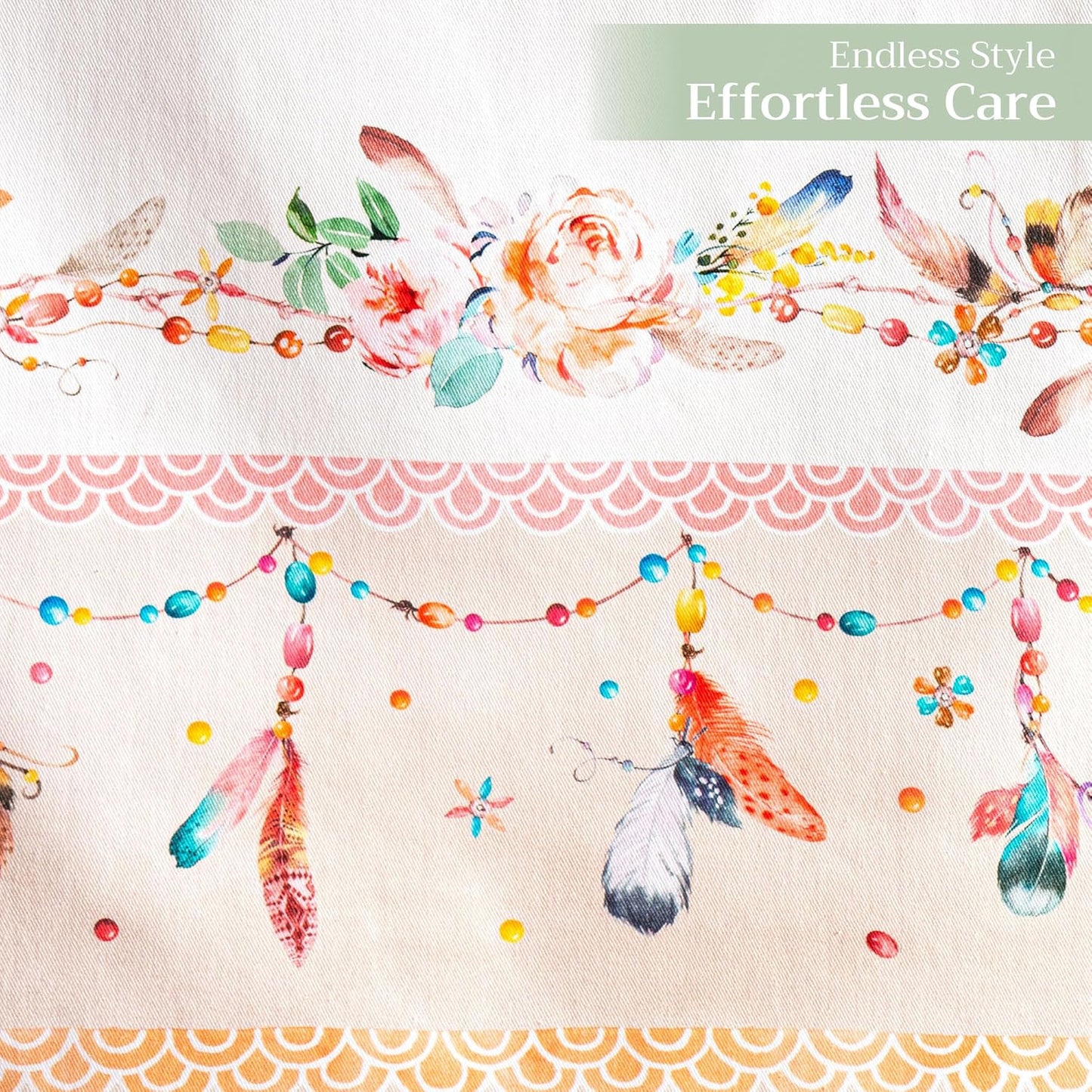 Maison d' Hermine Table Runner 100% Cotton Single Layer Table Runners 72 inches Long Decorative for Home Kitchen Dining Party Wedding Bridal Shower Spring Summer (Ibiza - Beige, 14.50" x 72")