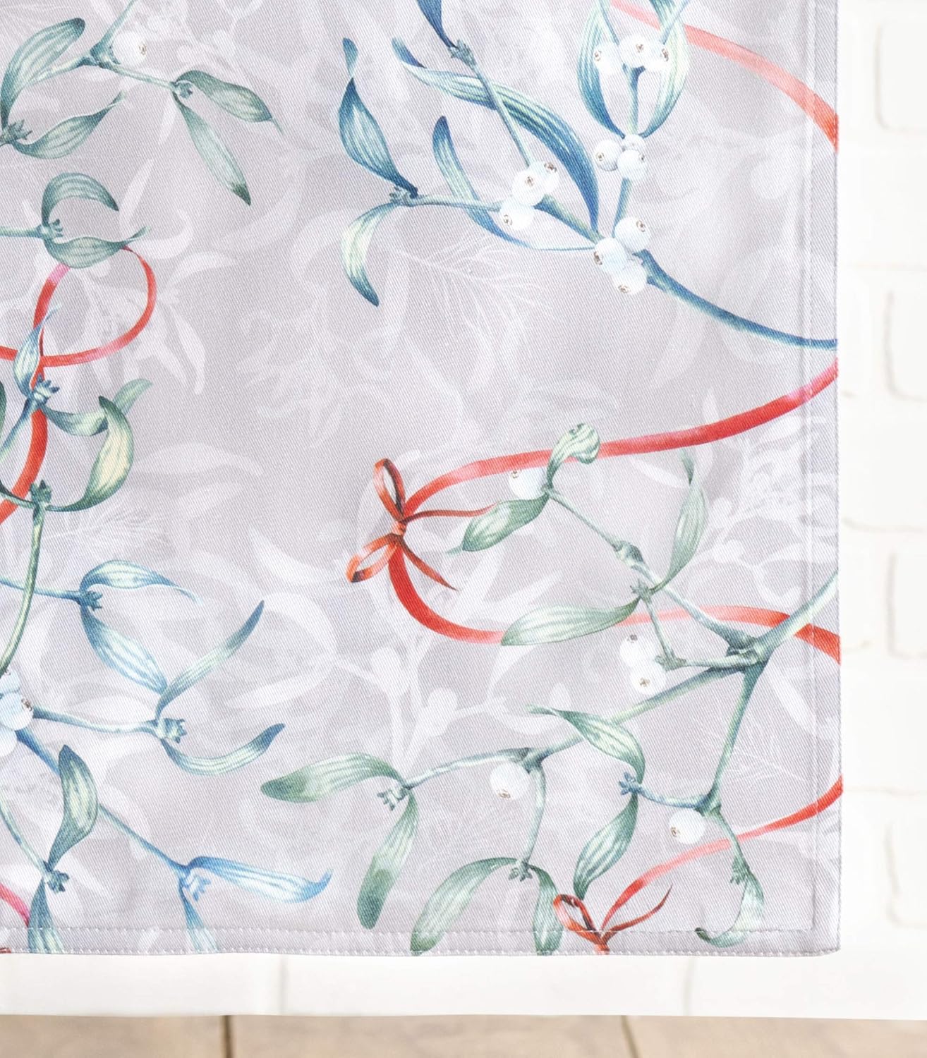 Maison d' Hermine Table Runner 100% Cotton Double Layer Table Runners 108 inches Long for Thanksgiving Christmas Decorations Home Kitchen Dining Party Wedding (Enora, 14.5" x 108")