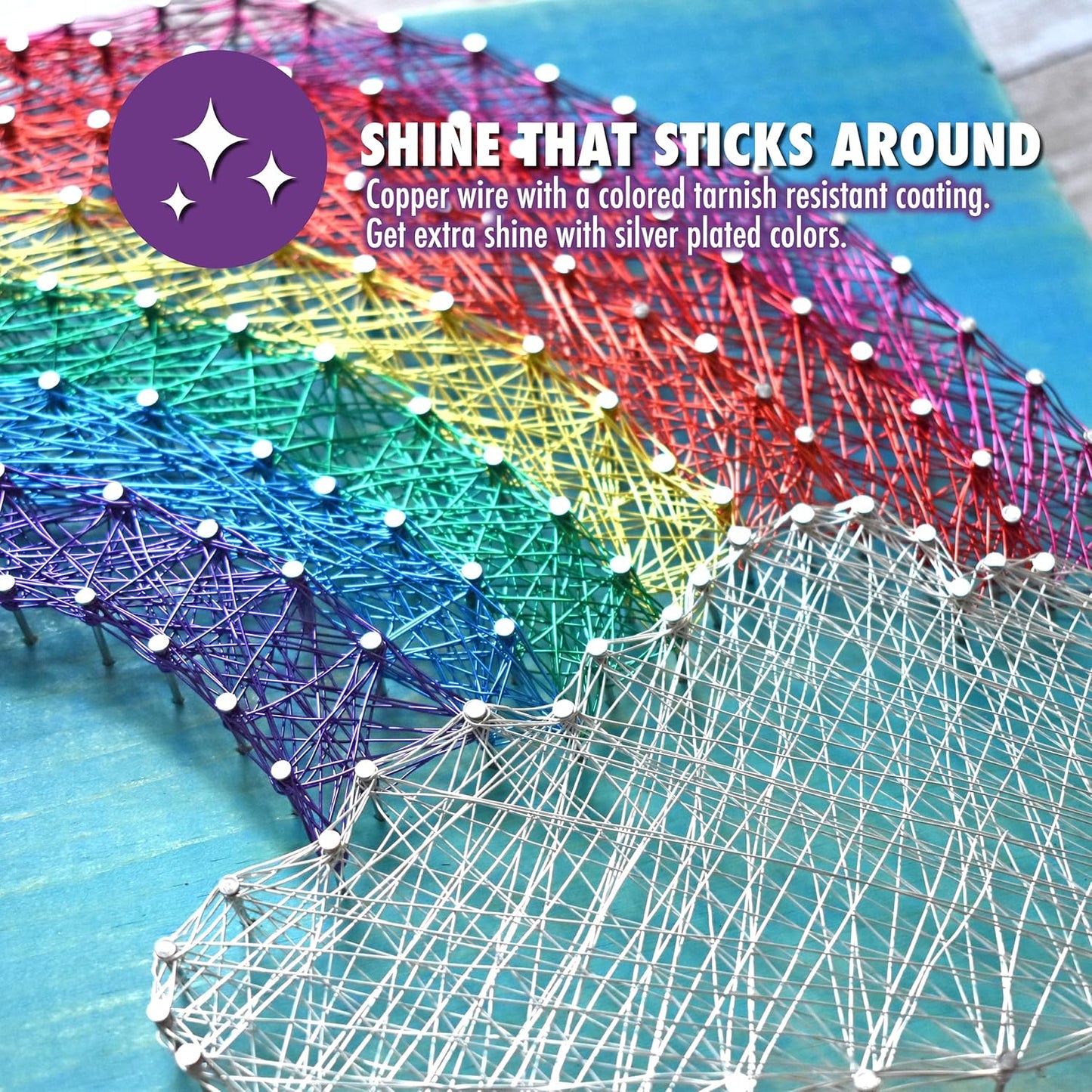 Artistic Wire, 24 Gauge Silver Plated Tarnish Resistant Colored Copper Craft Wire, Peacock Blue, 15 yd