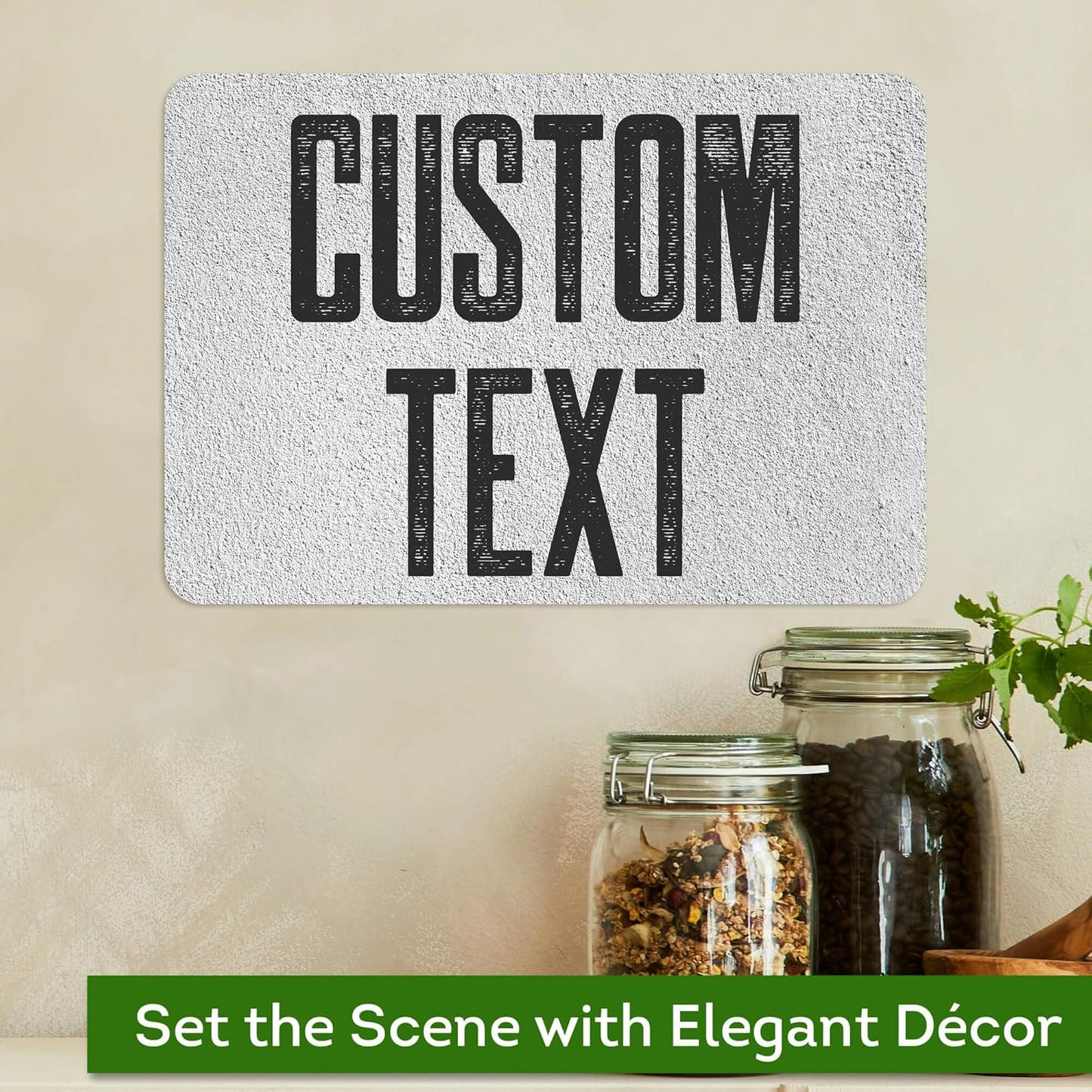 Custom Sign, Custom Street Sign, 11 Font Colors, 13 Font Styles, 4 Hole Options, 22 Sizes, 7x10 Inches, Rust Free DiBound, Fade Resistant, Made in USA by My Sign Center (Concrete)