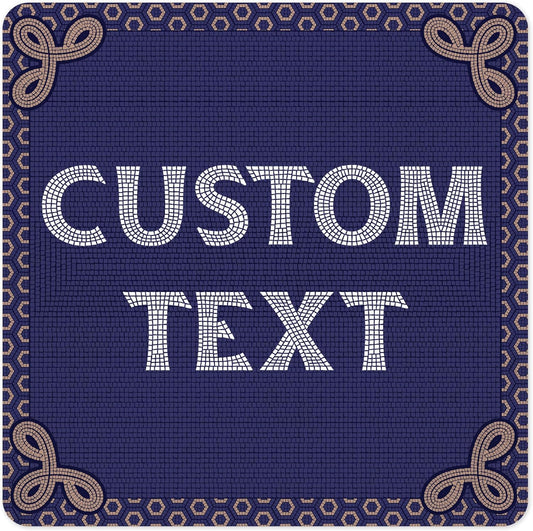 Custom Sign, Custom Street Sign, 11 Font Colors, 13 Font Styles, 4 Hole Options, 22 Sizes, 30x30 Inches, Rust Free DiBound, Fade Resistant, Made in USA by My Sign Center (Fauxsaic 1)