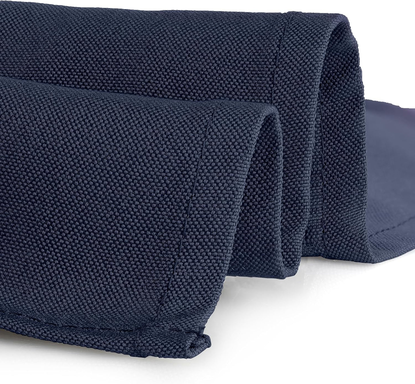 Gee Di Moda Square Tablecloth - 70 x 70 Inch Navy Blue Table Cloth for Medium Square or Round Tables - Heavy Duty Washable Fabric - for Buffet Table, Holiday Party, Dinner, Wedding & Baby Shower