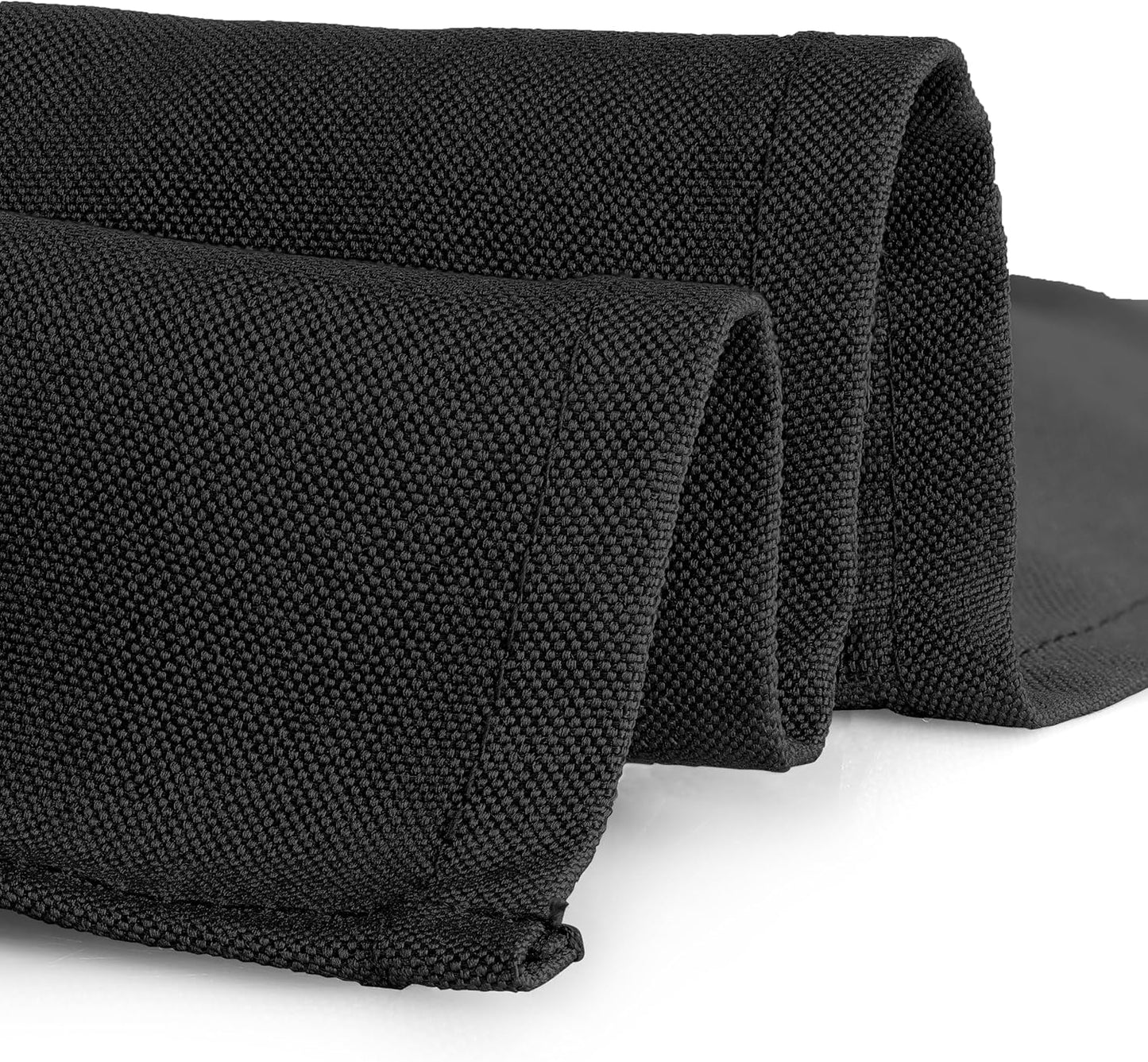 Gee Di Moda Square Tablecloth - 70 x 70 Inch Black Table Cloth for Medium Square or Round Tables - Heavy Duty Washable Fabric - for Buffet Table, Holiday Party, Dinner, Wedding & Baby Shower