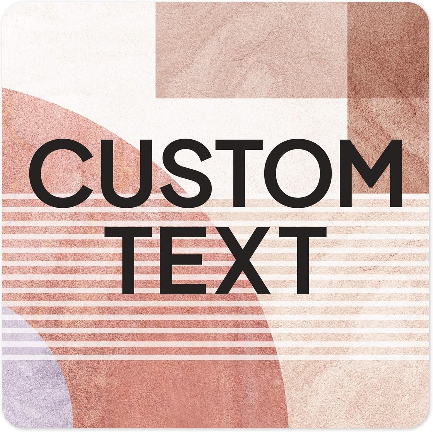 Custom Sign, Custom Street Sign, 11 Font Colors, 13 Font Styles, 4 Hole Options, 22 Sizes, 24x24 Inches, Rust Free DiBound, Fade Resistant, Made in USA by My Sign Center (Mid-Century Modern 1)