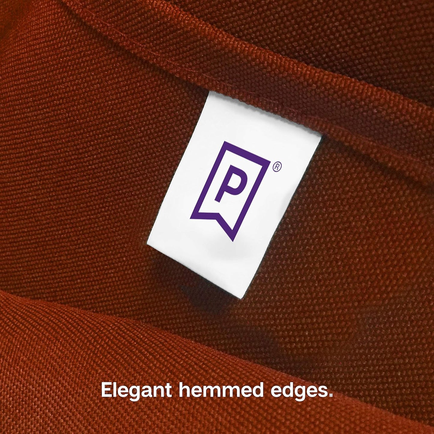 Gee Di Moda Square Tablecloth - 85 x 85 Inch Burnt Orange Table Cloth for Large Square or Round Tables - Heavy Duty Washable Fabric - for Buffet Table, Holiday Party, Dinner, Wedding & Baby Shower