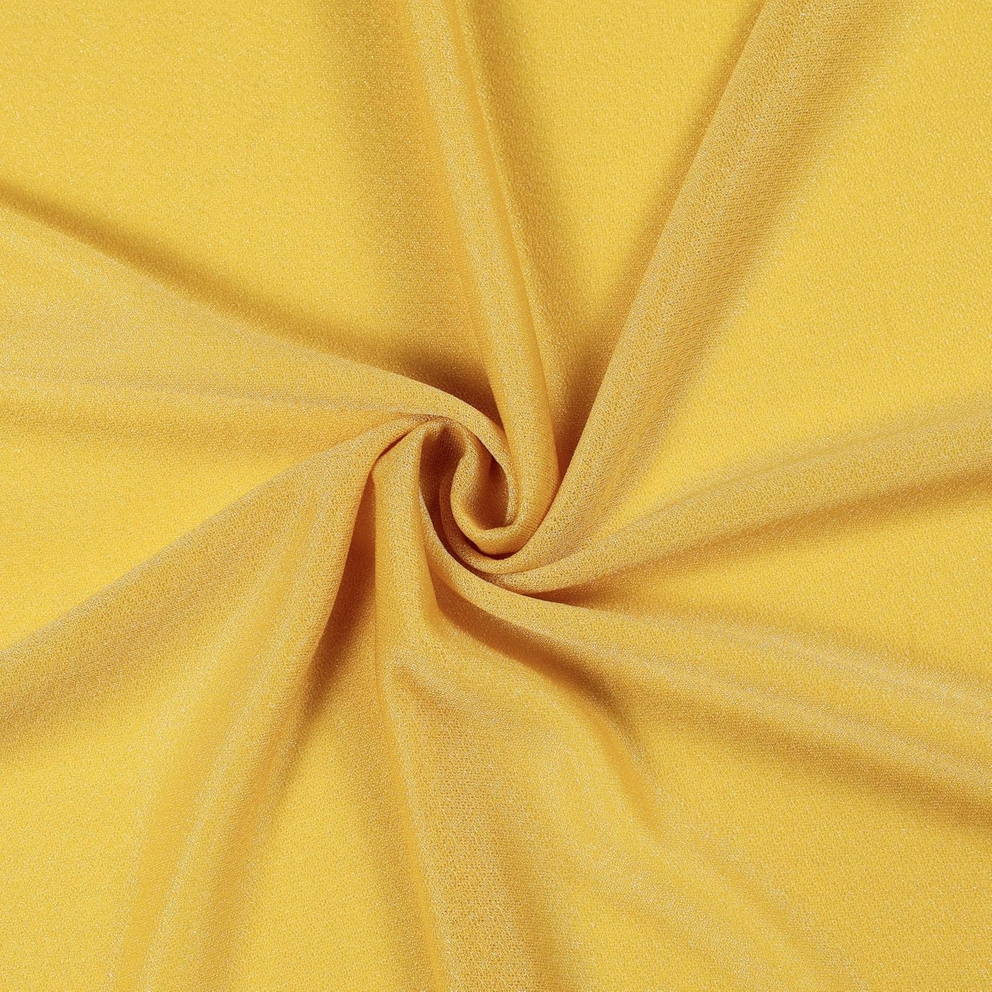 VDS Pack of 3 Panel (30 Inch X 20 Feet) Wedding Arch Draping Fabric Sheer Chiffon Fabric Drapery for Wedding Ceremony Reception Swag Backdrop Canopy Chuppah ARBO Altars Decoration (Gold)