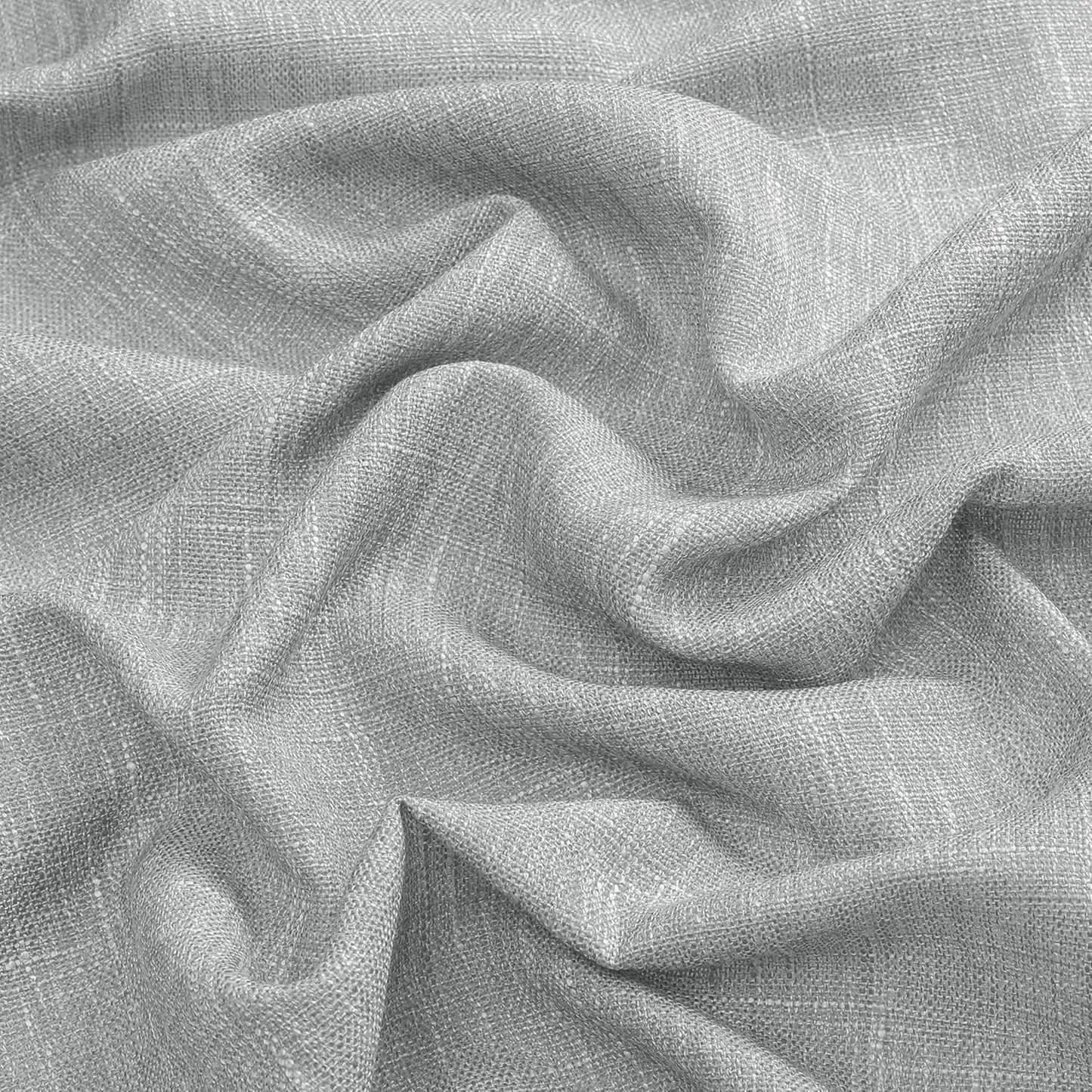 Vision Home Gray Pinch Pleated Semi Sheer Curtains Textured Light Filtering Window Curtains 95 inches for Living Room Bedroom Silver Grey Pinch Pleat Drapes with Hooks Back Tabs 2 Panels 40" Wx95 L